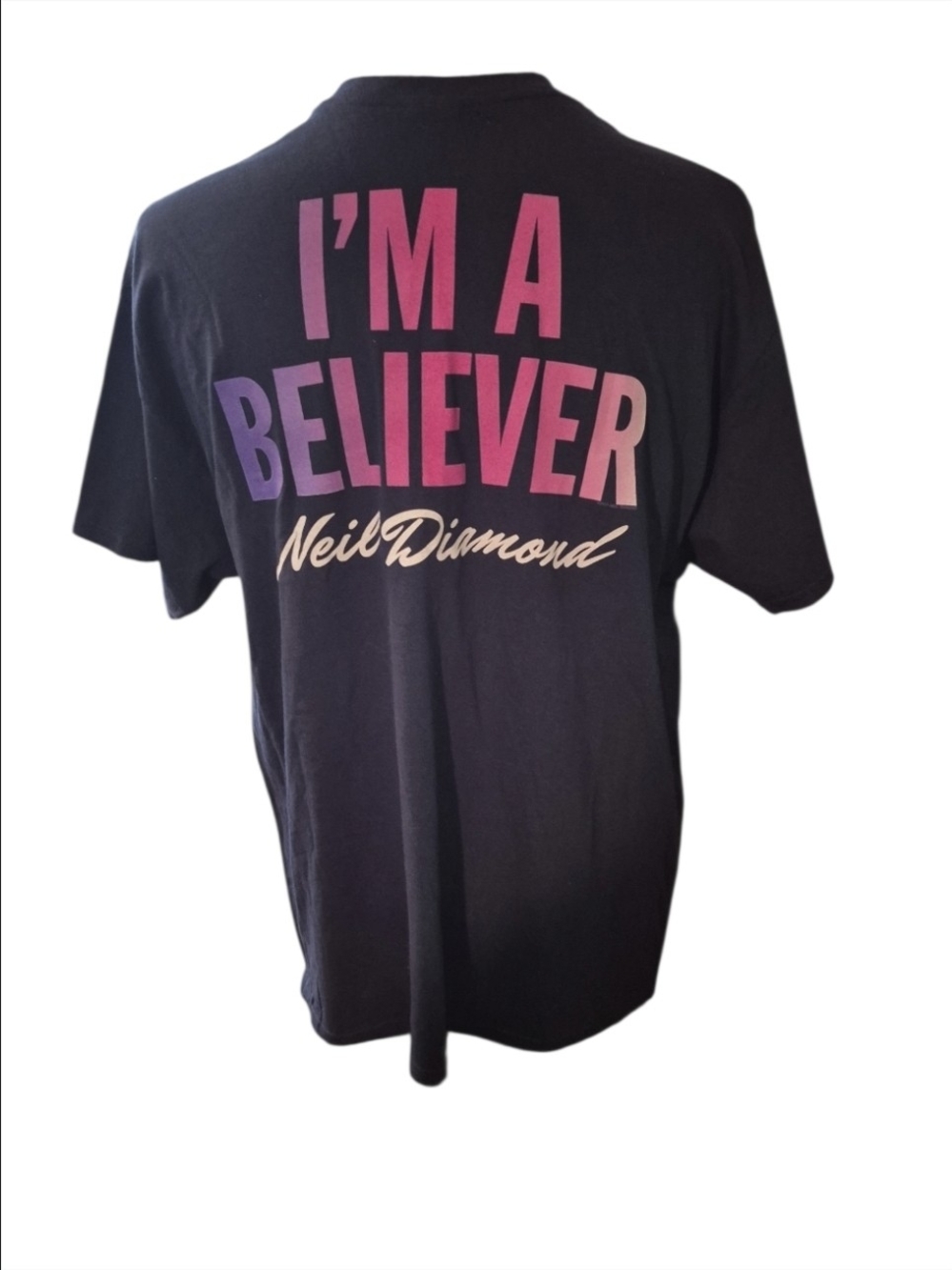 Neil Diamond World Tour 2012 Shirt Men's Size XL 'M A BELIEVER Navy Blue
